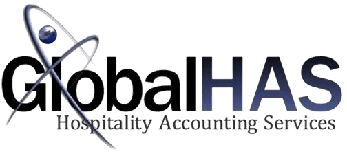 GlobalHAS logo with Hospitality Accounting Services text.