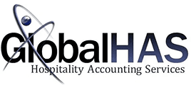 GlobalHAS logo with hospitality accounting services text.